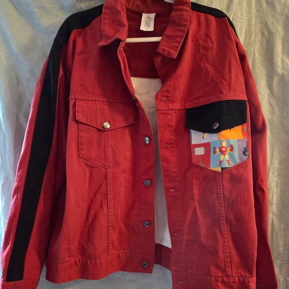 Marvel red jacket xl with characters  shacket - Picture 1 of 3
